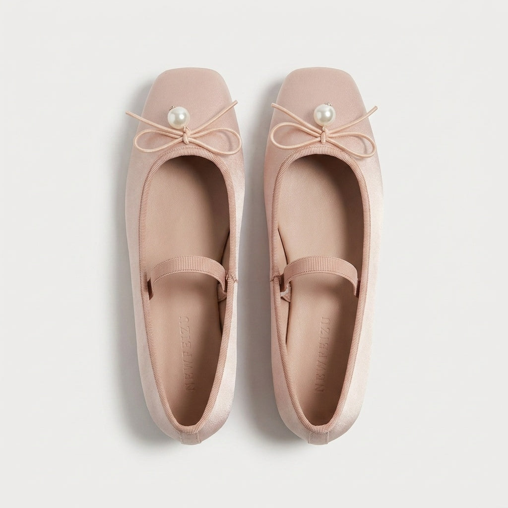 Ballerine Perle — coloris rose poudré