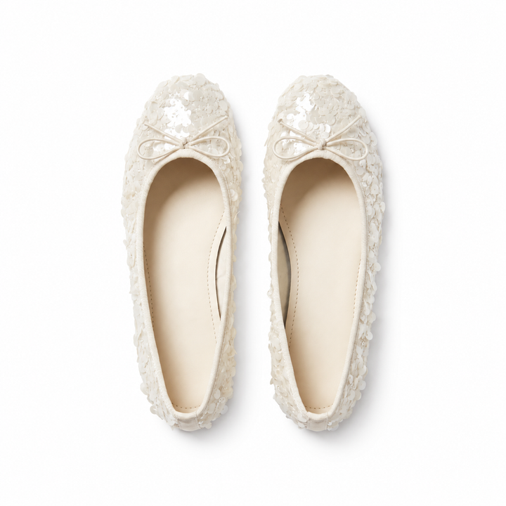 Ballerine Pearly — coloris ivoire
