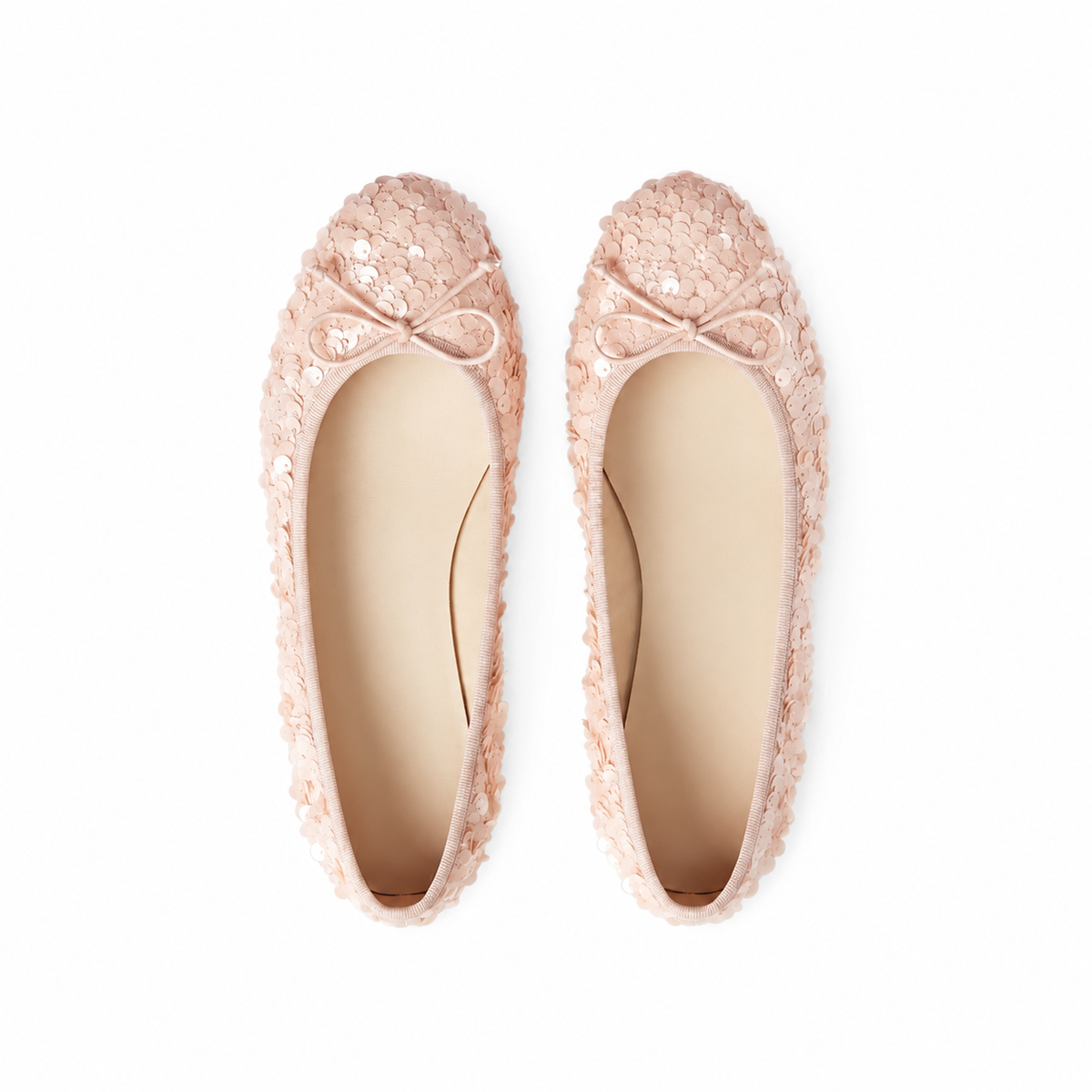 Ballerine Sequin — coloris rose clair