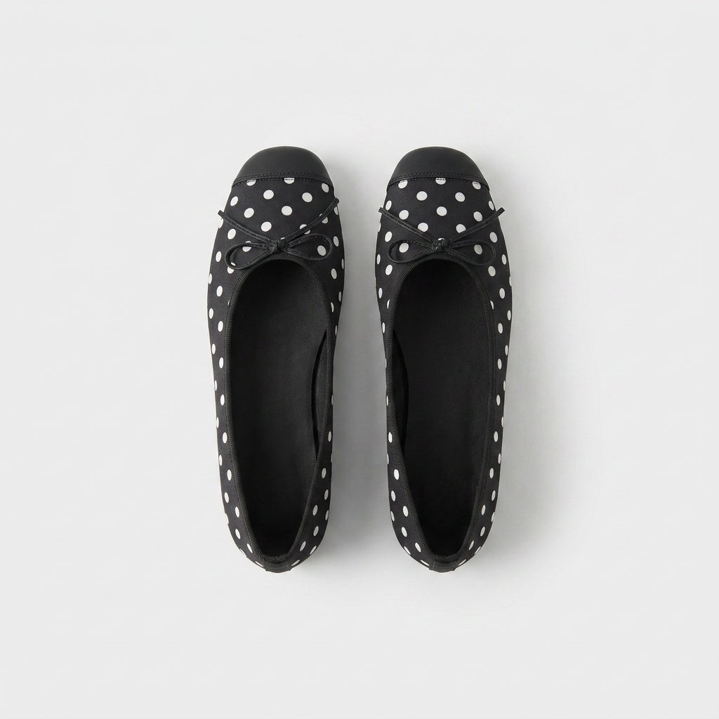 Ballerine Domino — coloris noir