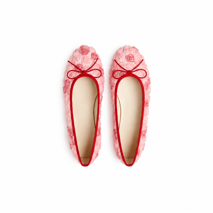Ballerine Love — coloris rose et rouge