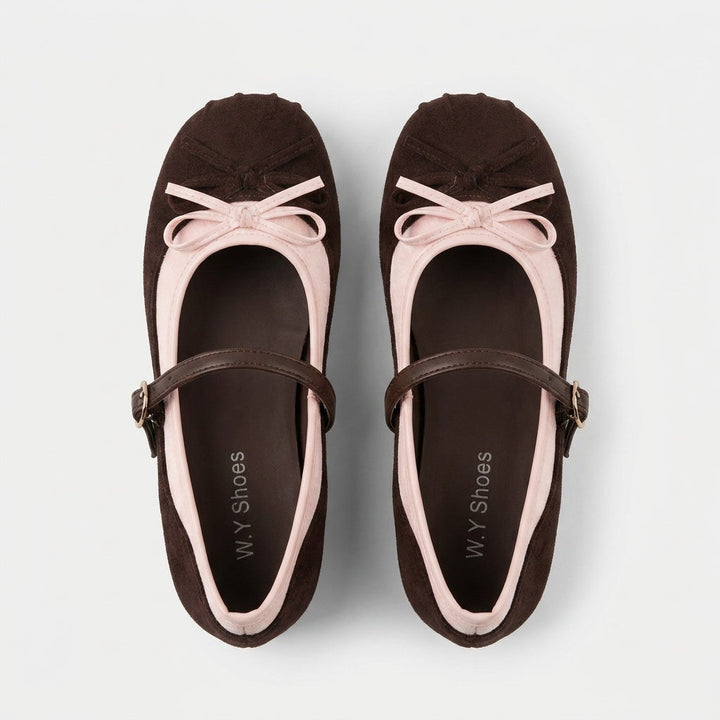 Ballerine Expresso — coloris brun et rose