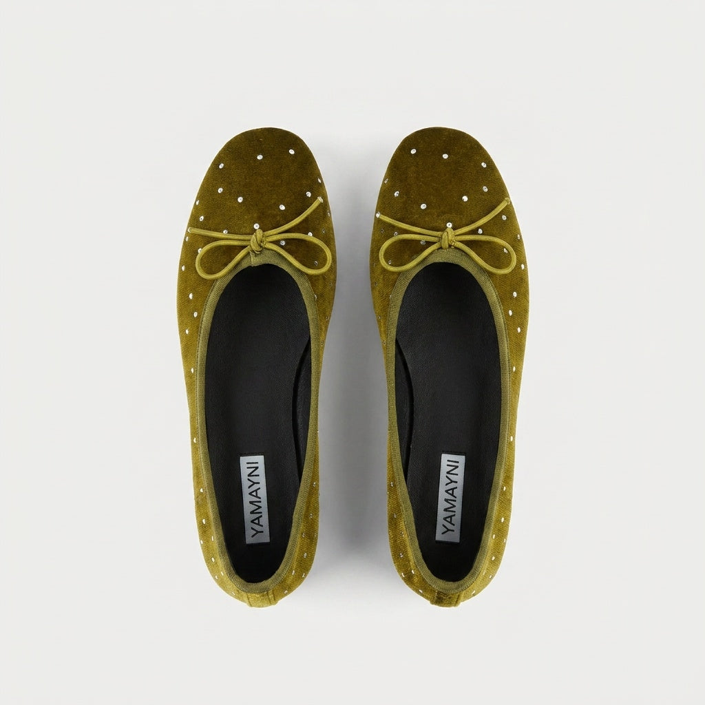 Ballerine Olive — coloris vert olive